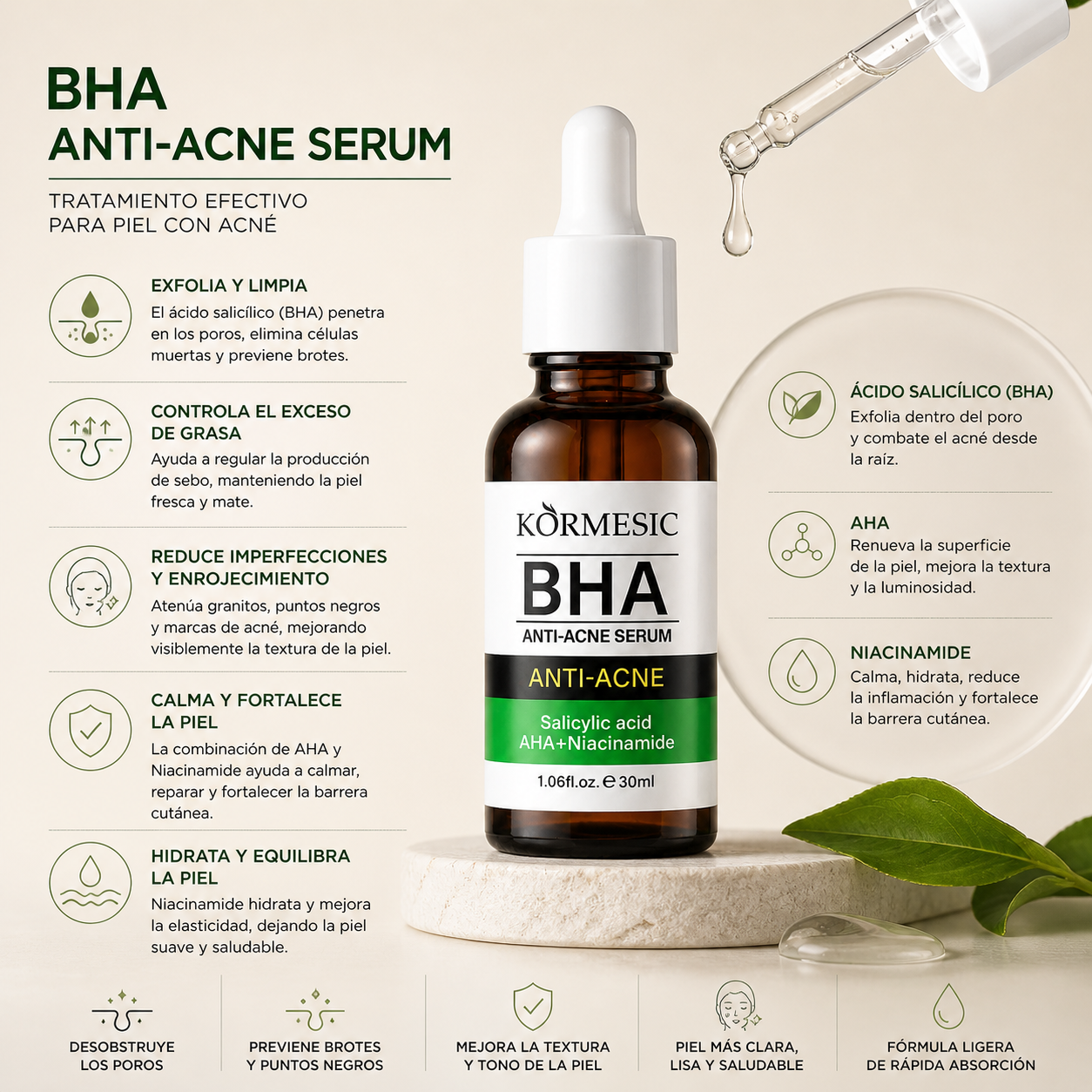 Clear Skin Serum Control de acné y poros