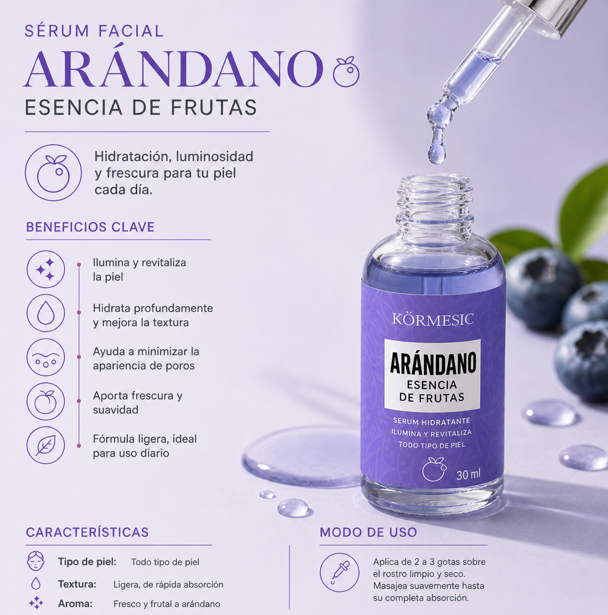 Berry Glow Serum Antioxidante + glow